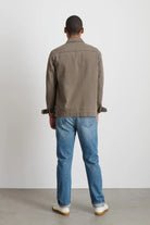 Garment Dyed Work Jacket in Recycled Denim - Alex Mill - Archery Close