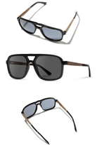 Glacier - Black Sunglasses - Shwood Eyewear - Archery Close