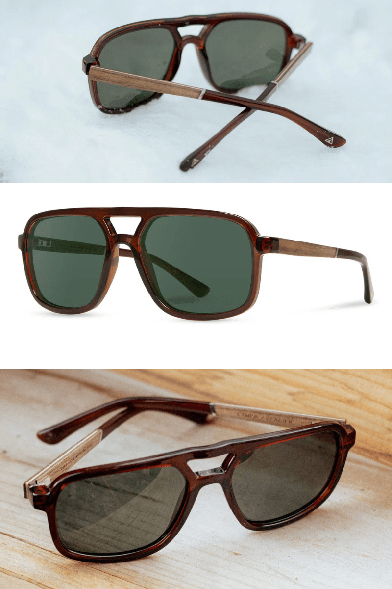 Glacier - Clay Sunglasses - Shwood Eyewear - Archery Close