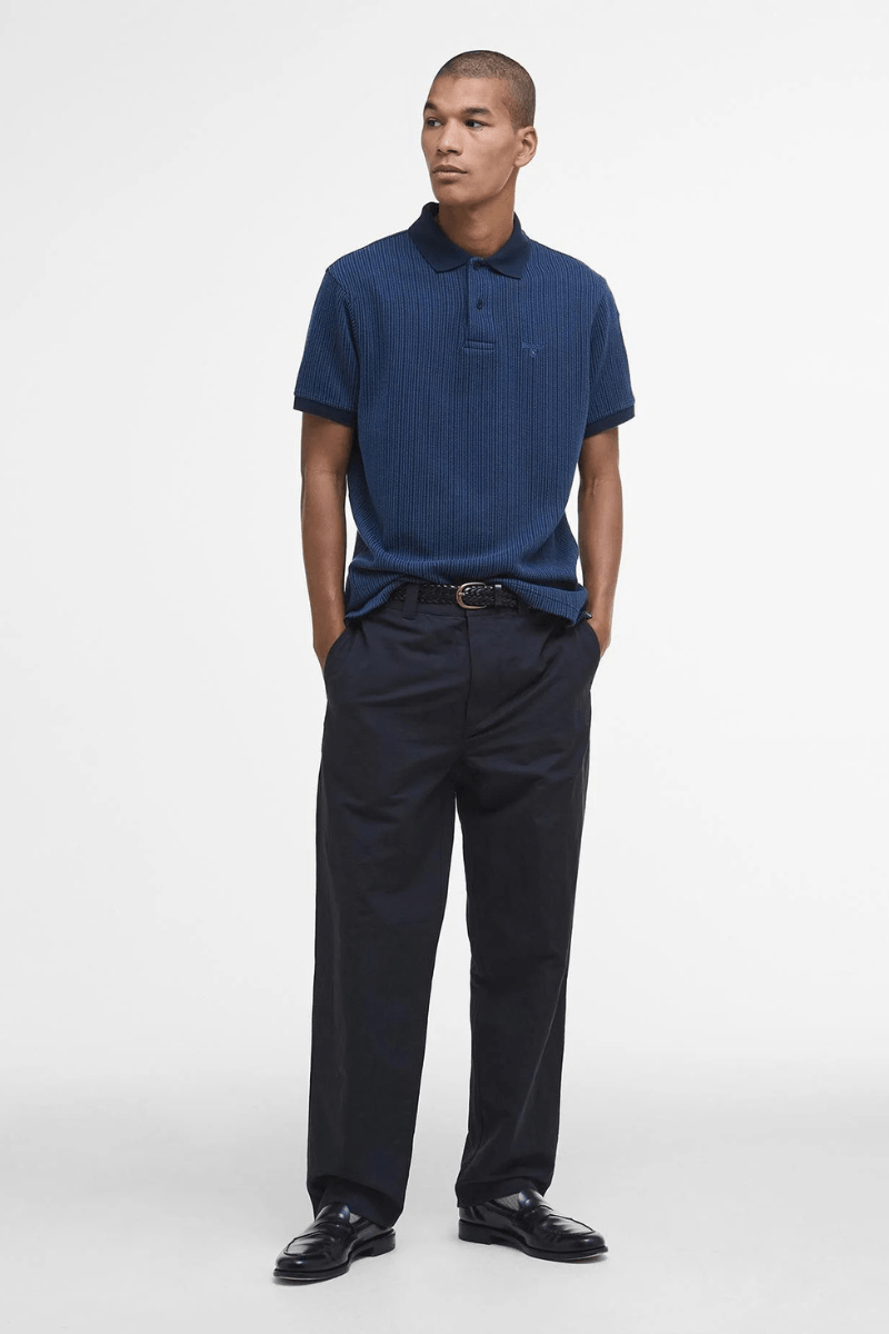 Harworth Polo in Navy - Barbour - Archery Close