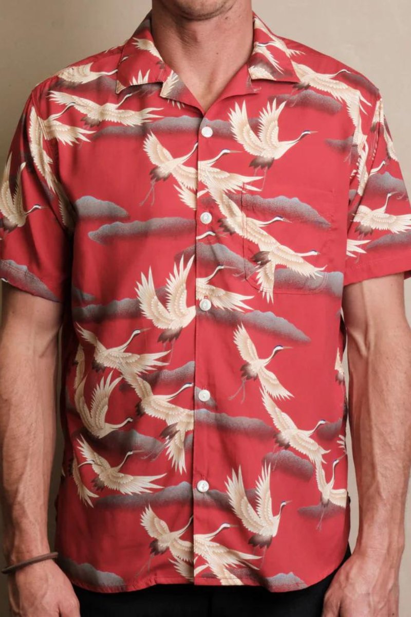 Hawaiian Red Crane - Freenote Cloth - Archery Close