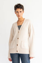 Hera Cardigan in Off White - DemyLee - Archery Close