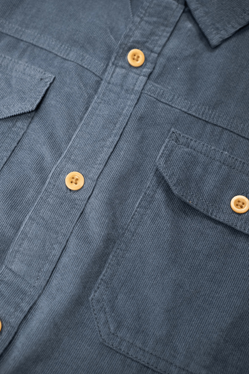 Herman Shirt in Dark Slate - Iron and Resin - Archery Close