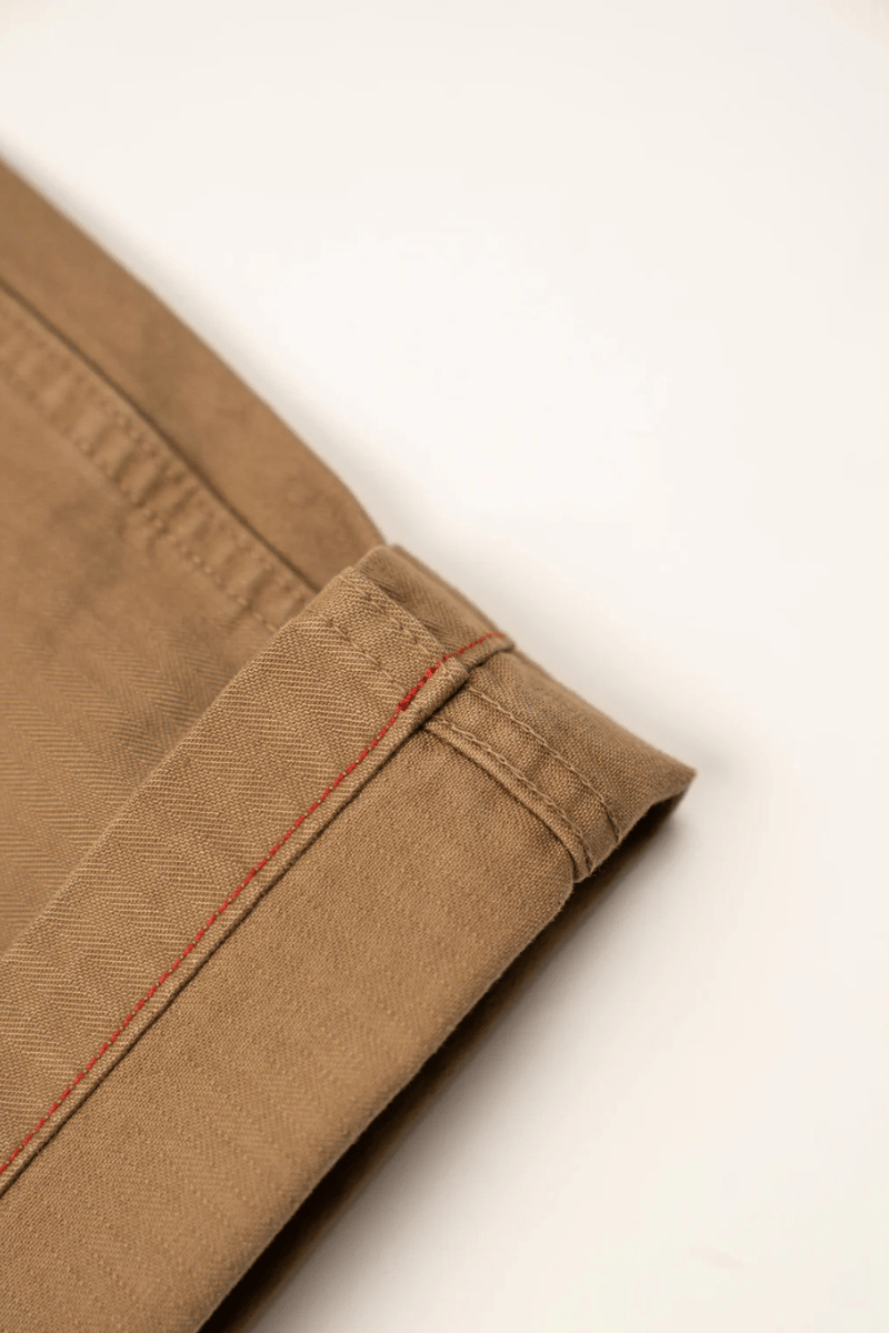 Herringbone Brigade Pant in Khaki - Iron and Resin - Archery Close