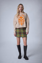 Indian Block Flock Sweatshirt - Manoush - Archery Close