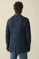 Inlet Knit Blazer - Hendricks Indigo Wash - Faherty Brand - Archery Close