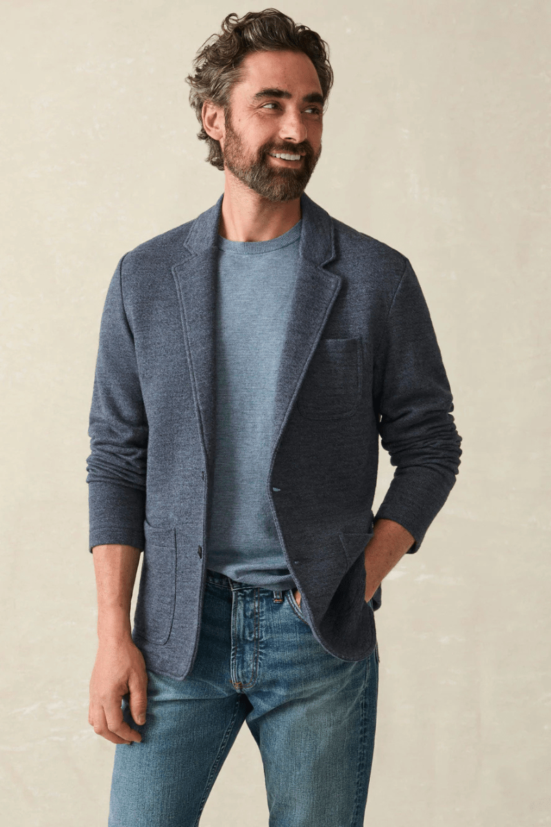 Inlet Knit Blazer - TS - Faherty Brand - Archery Close