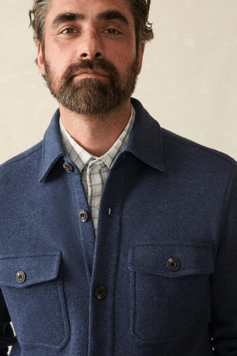 Inlet Knit CPO - Faherty Brand - Archery Close