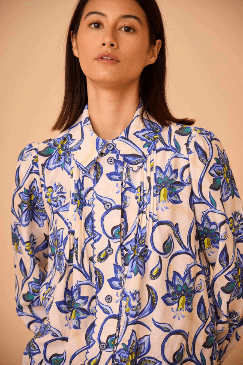 James Shirt in Porcelain Floral - Hunter Bell - Archery Close