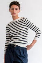 Jamie Sweater in Ivory/Black - DemyLee - Archery Close