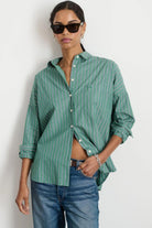 Jo Shirt in Green Stripes - Alex Mill - Archery Close