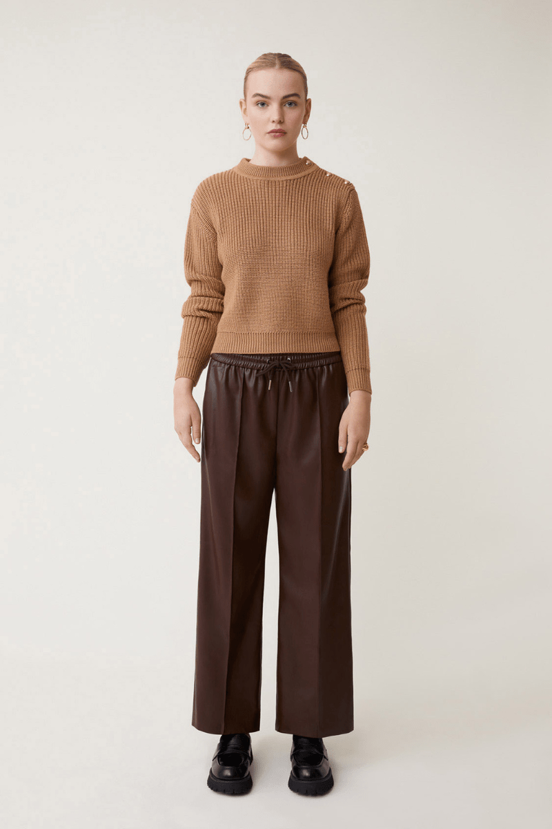 Johan Faux Leather Pant - Suncoo Paris - Archery Close