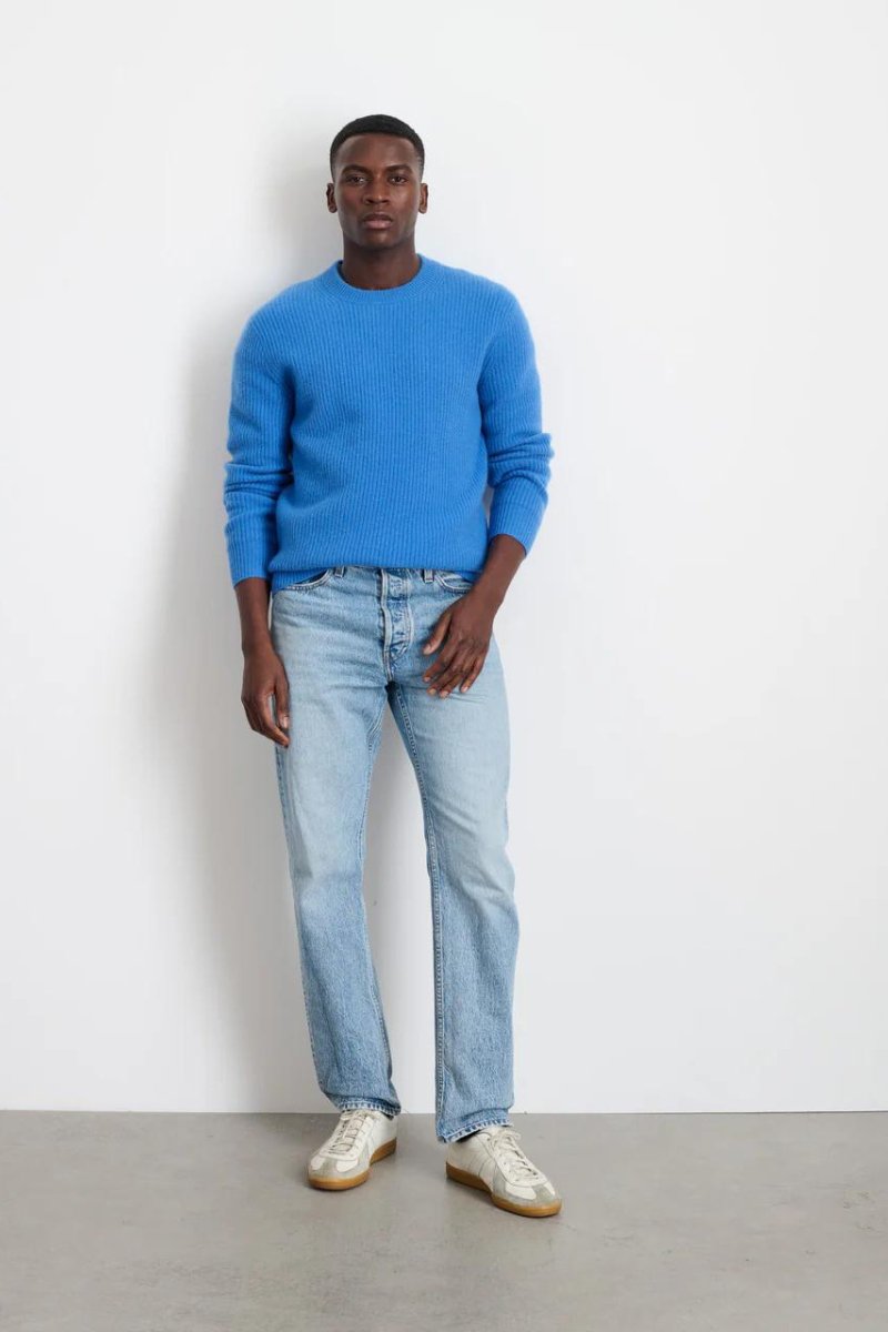 Jordan Sweater in Washed Cashmere - Alex Mill - Archery Close