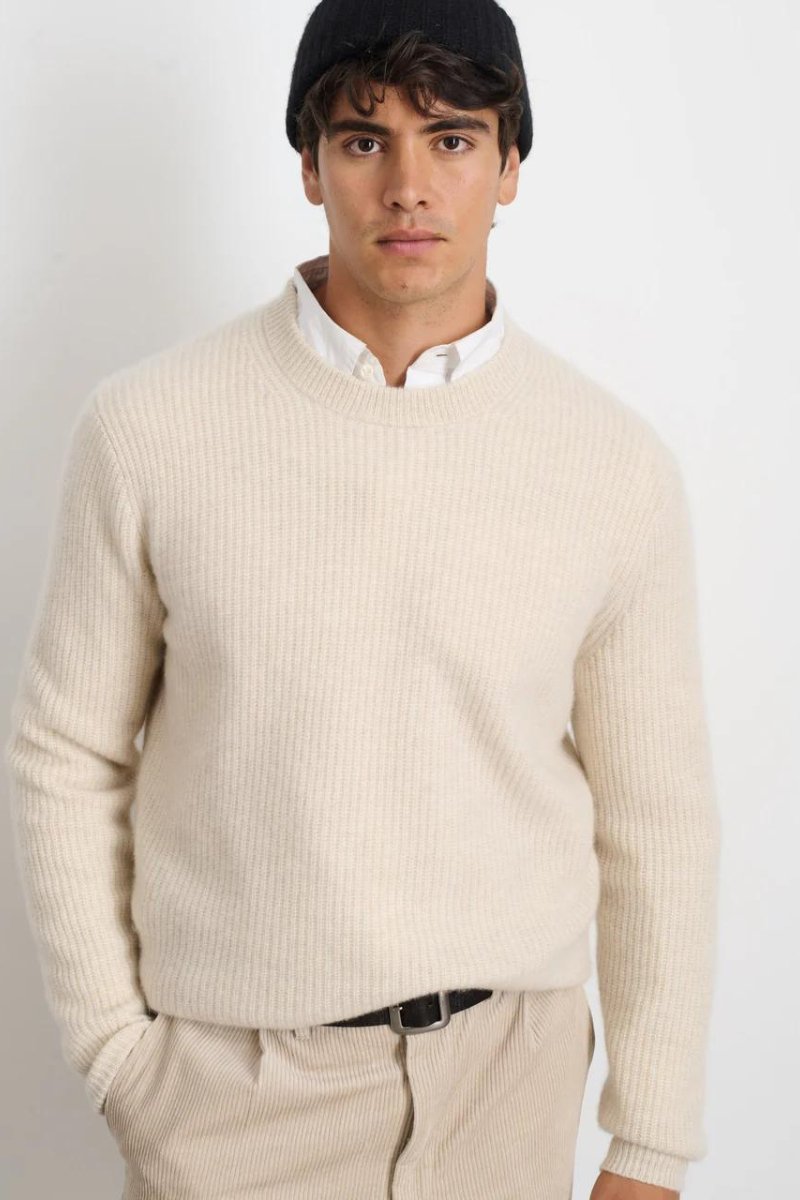 Jordan Sweater in Washed Cashmere - Alex Mill - Archery Close