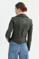 Kelsey Leather Biker Jacket - Lamarque - Archery Close