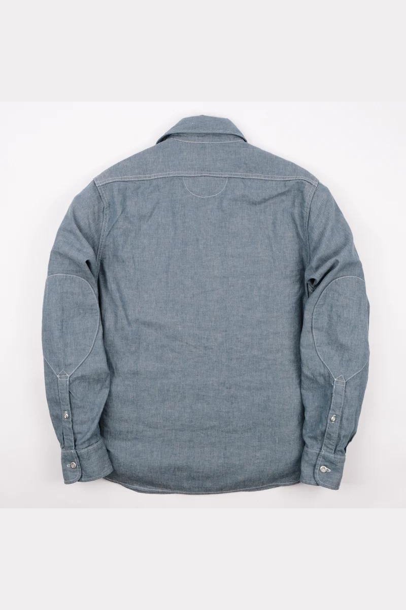 Lambert Herringbone Chambray - Freenote Cloth - Archery Close