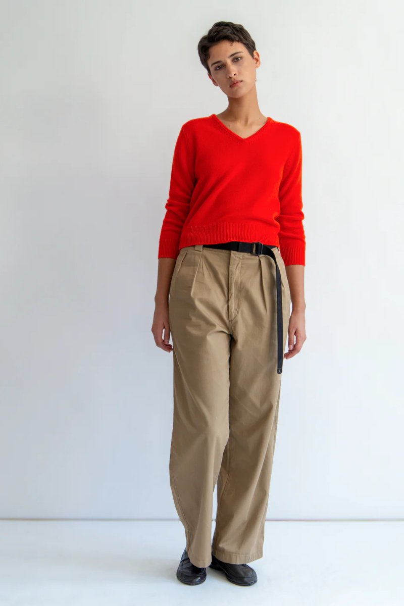 Lia Sweater in Red Orange - DemyLee - Archery Close