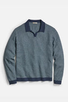 Liam Long Sleeve Sweater Polo - Marine Layer - Archery Close