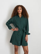 Lili Shirt Dress in Linen - Alex Mill - Archery Close