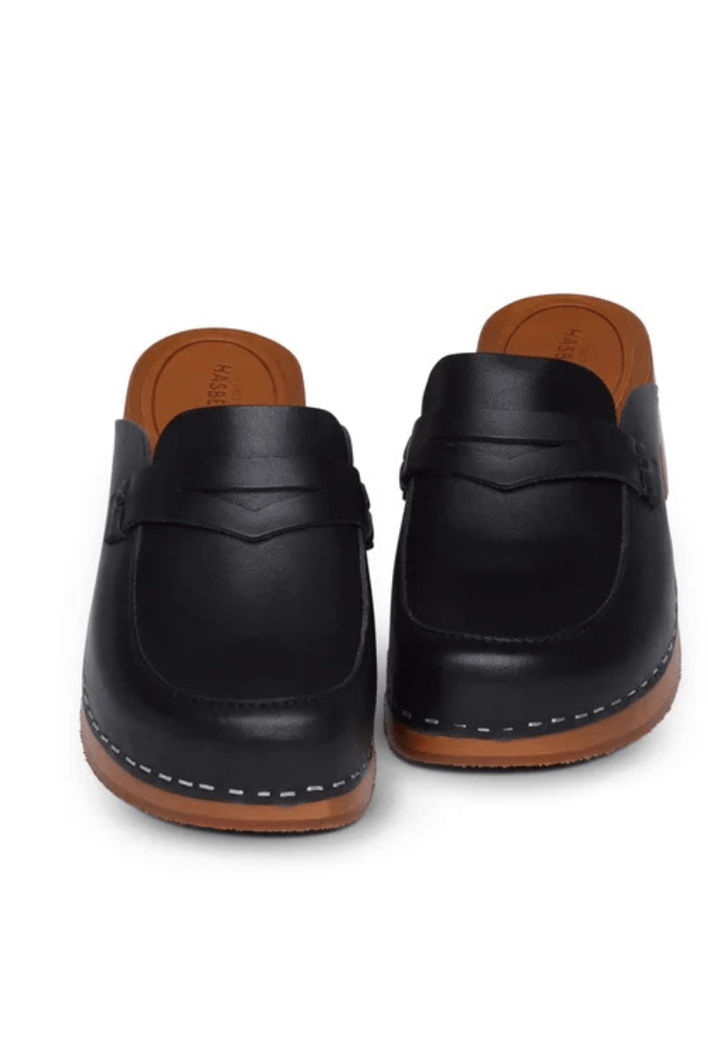 Loafer Clog in black - Swedish Hasbeens - Archery Close