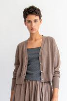 Lola Cardigan in Truffle - DemyLee - Archery Close