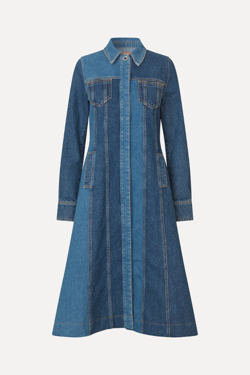 Long Sleeve Denim Dress - Stine Goya - Archery Close