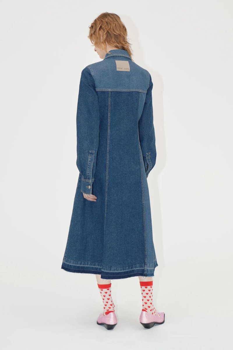 Long Sleeve Denim Dress - Stine Goya - Archery Close