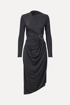 Long Sleeve Midi Dress w/ Buckle - Stine Goya - Archery Close