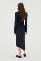 Long Sleeve Midi Dress w/ Buckle - Stine Goya - Archery Close