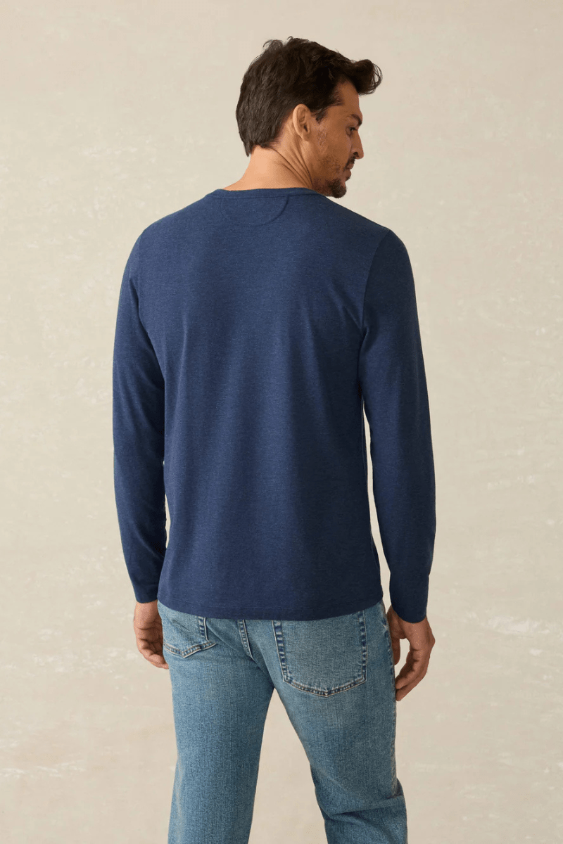 Long Sleeve Movement T Shirt - Faherty Brand - Archery Close