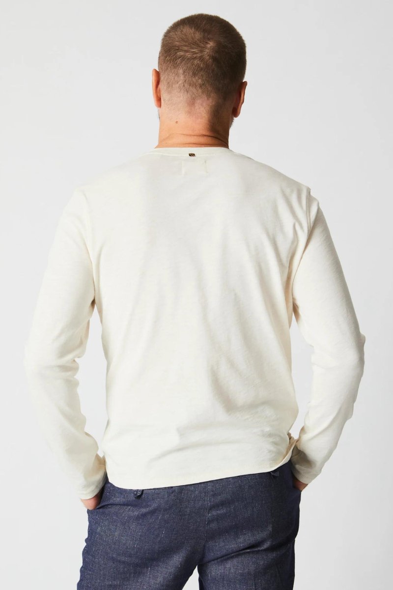 Long Sleeve Organic Cotton Henley - Billy Reid - Archery Close