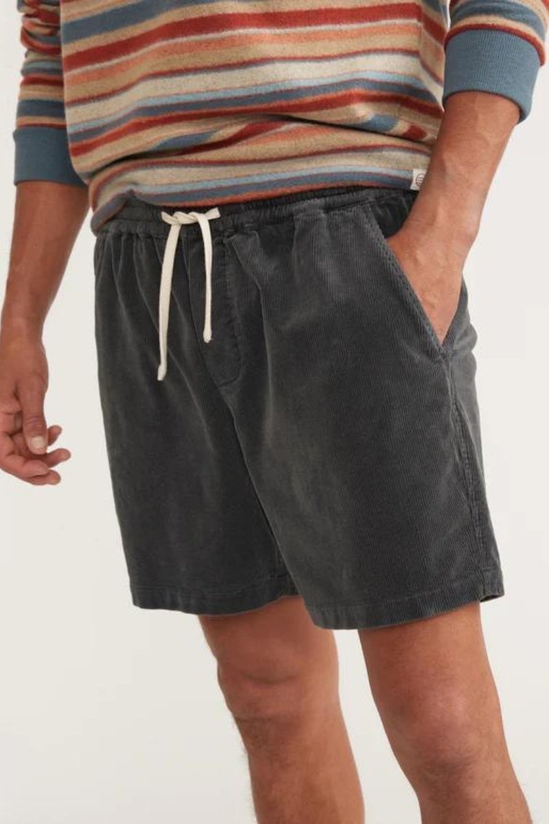 Marine Layer Saturday Cord Short in Faded Black - Archery Close Men's