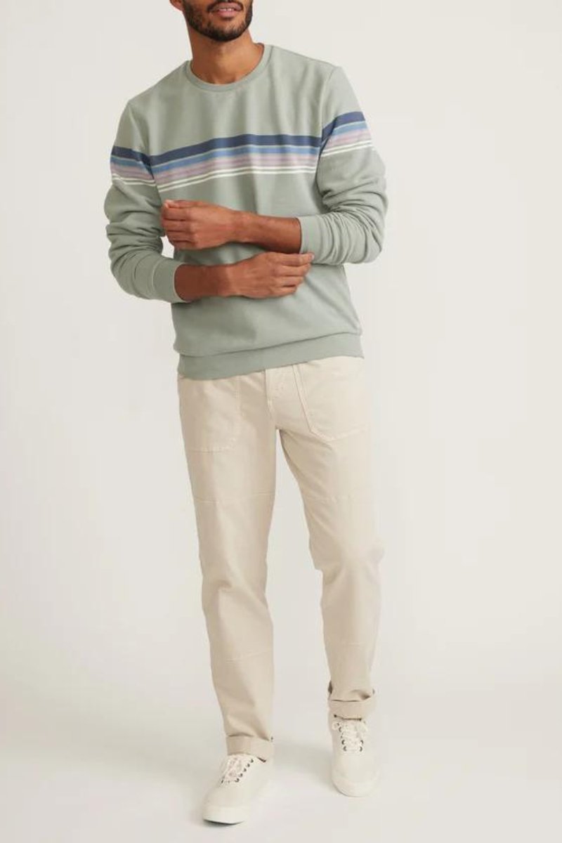 Marine Layer Signature Fleece Crewneck - Archery Close Men's