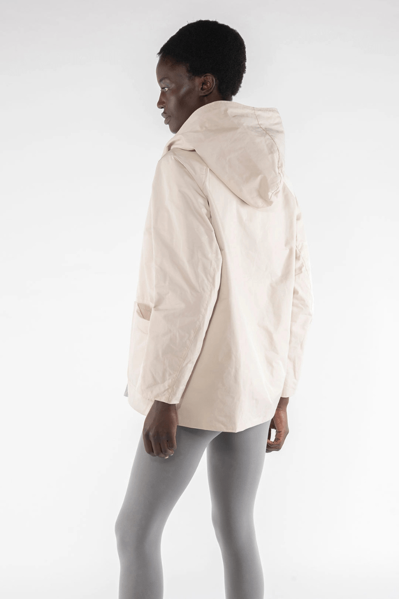 Memory Nylon Reversible Jacket in Cream/Grey - OOFWEAR - Archery Close