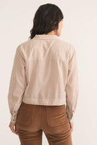 Mila Straight Hem Button Down - Marine Layer - Archery Close