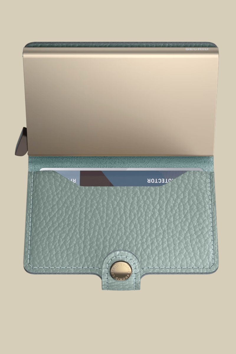 Miniwallet in Pebble Sea Green - Secrid - Archery Close