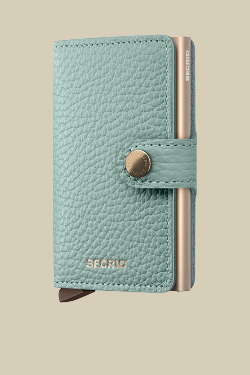 Miniwallet in Pebble Sea Green - Secrid - Archery Close