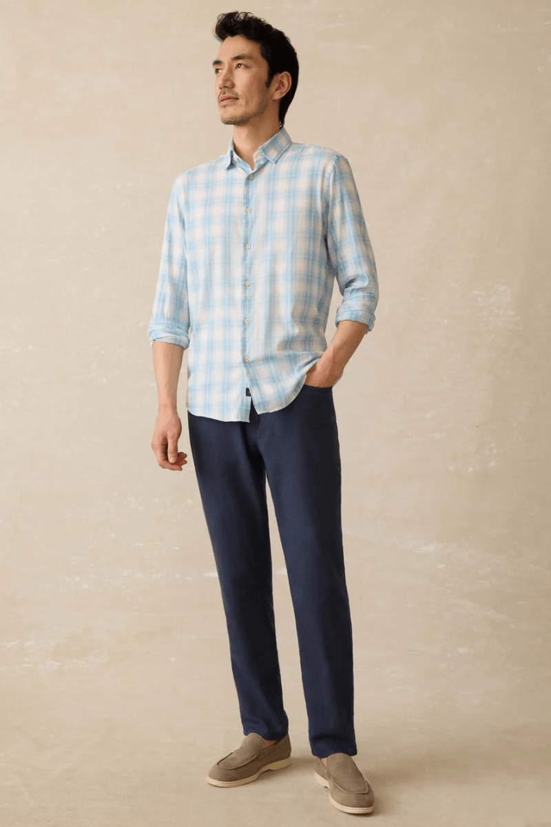 Movement Linen 5 - Pocket Pant - Faherty Brand - Archery Close