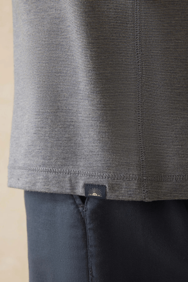 Movement Quarter Zip in Charcoal Stream - Faherty Brand - Archery Close