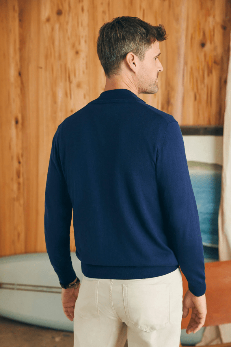 Movement Quarter Zip Sweater - Faherty Brand - Archery Close