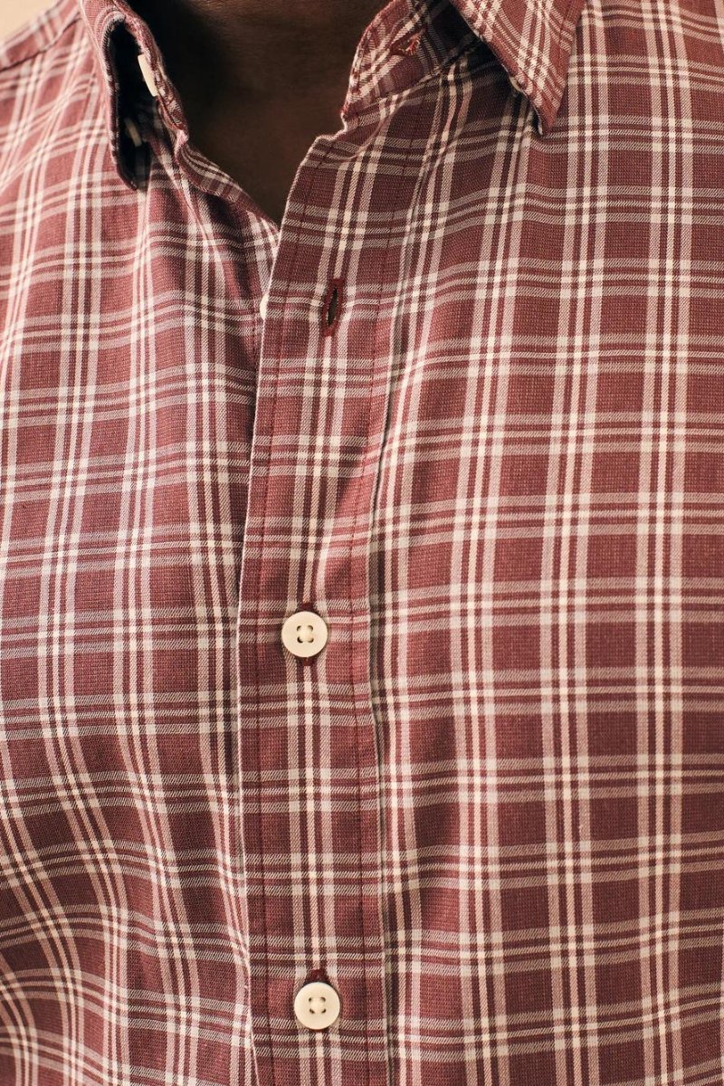 Movement Shirt Brick Roads Plaid - Faherty Brand - Archery Close