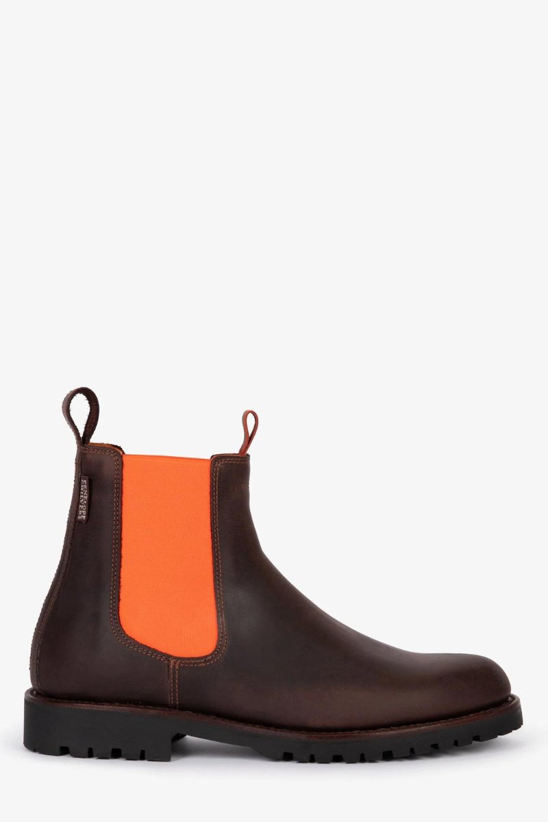 Nelson Leather Boot - Conker and Orange - Penelope Chilvers - Archery Close