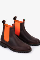 Nelson Leather Boot - Conker and Orange - Penelope Chilvers - Archery Close