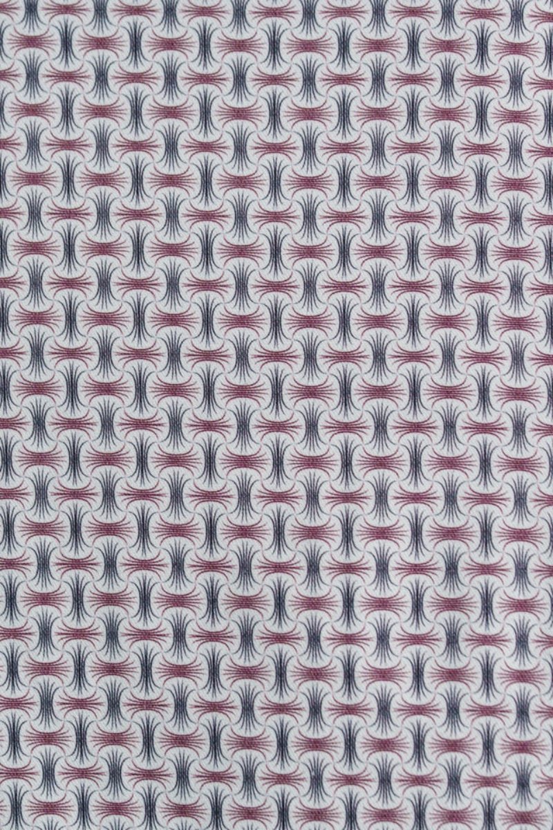 NOVA - Navy Wireframe Long Sleeve Shirt - Stone Rose - Archery Close