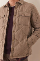 Olin Quilted Overshirt - Marine Layer - Archery Close