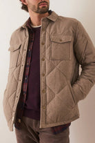 Olin Quilted Overshirt - Marine Layer - Archery Close