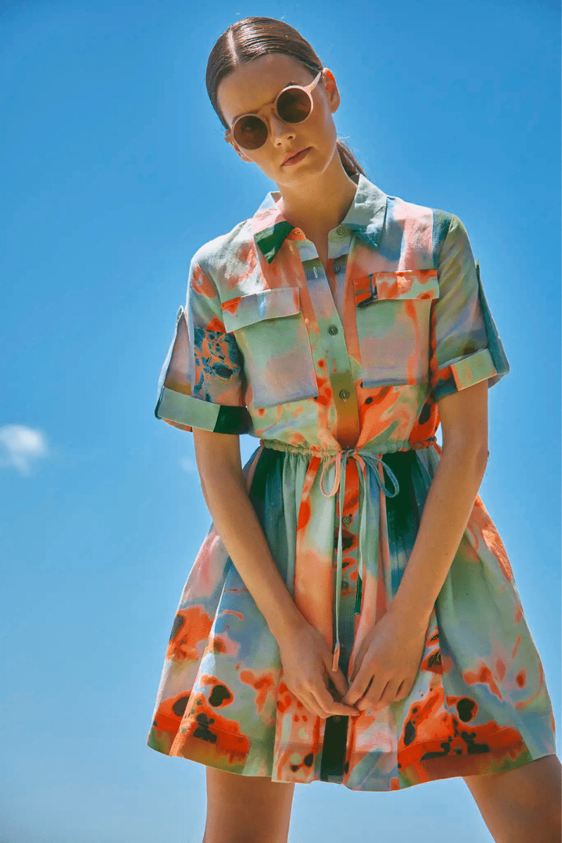 Peyton Dress in Lava Lamp - Hunter Bell - Archery Close