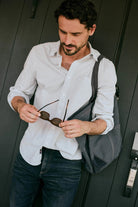 Faherty Brand Laundered Oxford Shirt - Classic Blue Stripe