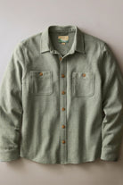 Marine Layer Pacifica Stretch Twill Overshirt - Olive