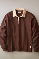 Marine Layer Luxe Jersey Rugby Polo - Java